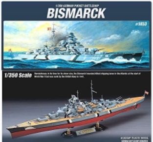 Academy 14109 Bismarck German Kriegsmarine Battleship