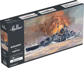 Heller 85078 Bismarck + Tirpitz Twinset