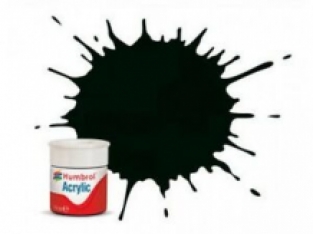 Humbrol 091 BLACK GREEN matt '14 ml Acrylic Paint '