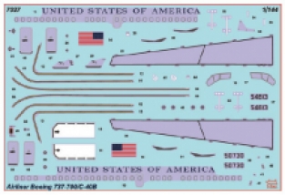 Zvezda 7027 BOEING 737-700/C-40B Airliner