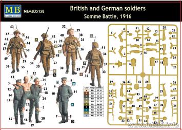 Master Box MB35158 British and German soldiers Somme Battle, 1916