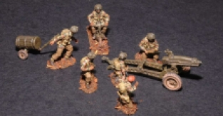 Waterloo 1815 AP036 British Paratroopers with Pack Howitzer WWII