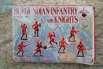 Red Box RB72109 Burgundian Infantry & Knights Set 1 'XV century AD'