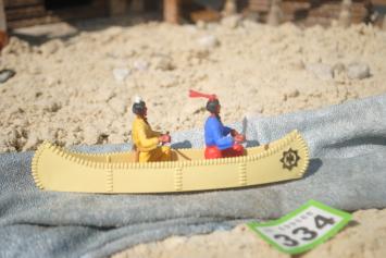 Timpo Toys G.334 Canoe with 2 Indians - Beige