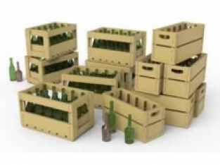 Mini Art 35575 CHAMPAGNE & CONGNAC BOTTLES with CRATES