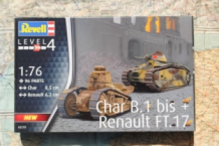 Revell 03278 Char B.1 bis + Renault FT.17