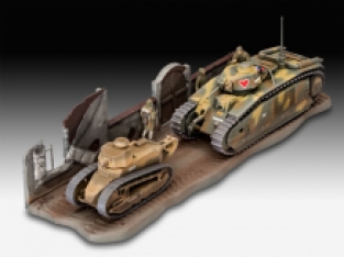 Revell 03278 Char B.1 bis + Renault FT.17