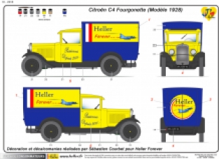 Heller 80703 CITROËN C4 FOURGONNETTE 1928