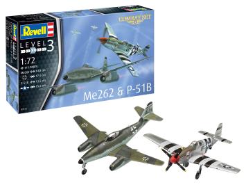 Revell 03711 Combat Set Messerschmitt Me262 & P-51B Mustang