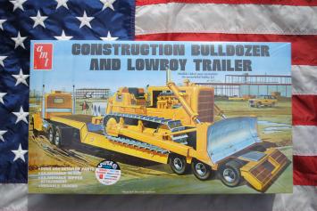 AMT 1218/06 Construction Bulldozer and Lowboy Trailer