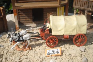 Timpo Toys O.534 Covered wagon with coachman, 2nd version