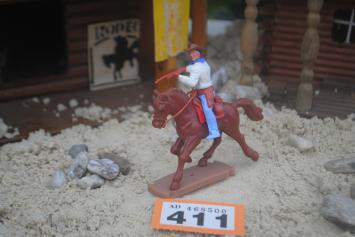 Timpo Toys O.411 Cowboy riding on horse 2nd version