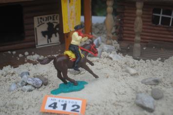 Timpo Toys O.412 Cowboy riding on horse 2nd version