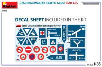 MiniArt 35655 Czechoslovakian Traffic Signs 1930-40’s