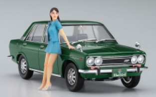 Hasegawa SP477 / 52277 Datsun Bluebird 1600 SS with 60's Girl Figure