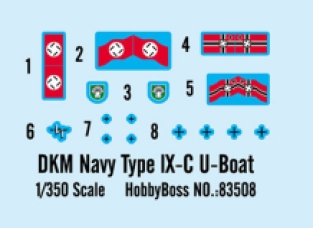 Hobby Boss 83508 DKM Navy Type IX-C U-BOAT