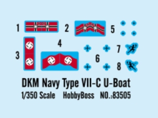 Hobby Boss 83505 DKM Navy Type VII-C U-BOAT