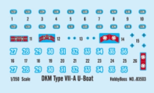Hobby Boss 83503 DKM Type VII-A U-BOAT