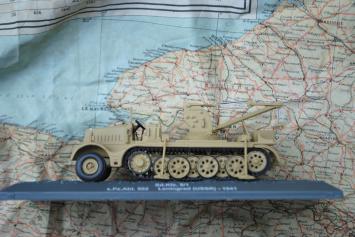 Atlas BN105 Drehkran 6t auf sch. Zugkraftwagen 18t (Sd.Kfz. 9/1). sch.Pz.Abt. 502. Lenigrad (USSR) - 1941