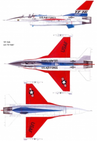 Monogram 5401 F-16 Fighting Falcon 'Air Force Fighter'