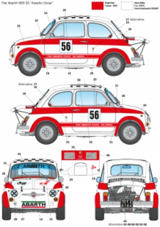 Italeri 4705 FIAT Abarth 695SS Assetto Corsa