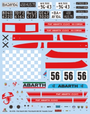 Italeri 4705 FIAT Abarth 695SS Assetto Corsa