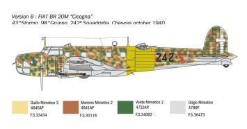 Italeri 1447 Fiat BR.20 Cicogna 'Battle of Britain 80th Anniversary' 