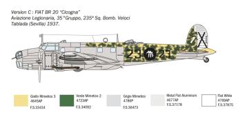 Italeri 1447 Fiat BR.20 Cicogna 'Battle of Britain 80th Anniversary' 