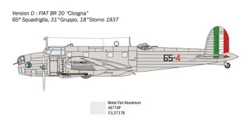 Italeri 1447 Fiat BR.20 Cicogna 'Battle of Britain 80th Anniversary' 