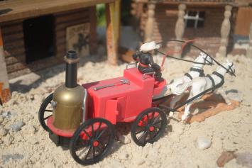 Timpo Toys O.529 Fire brigade carriage with coachman, 2nd version 