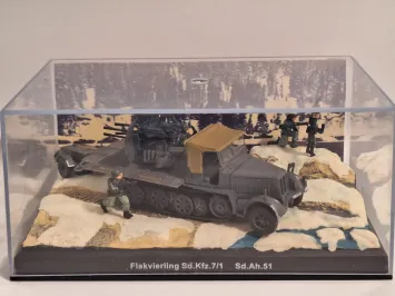 Atlas BN42 Flakvierling Sd.Kfz. 7/1 with Sd.Ab.51 TRAILER diorama 