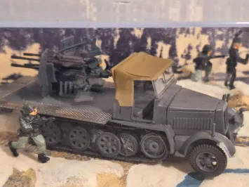 Atlas BN42 Flakvierling Sd.Kfz. 7/1 with Sd.Ab.51 TRAILER diorama 