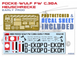 Mini Art 41012 Focke-Wulf Fw C.30A HEUSCHRECKE 'Early Production'