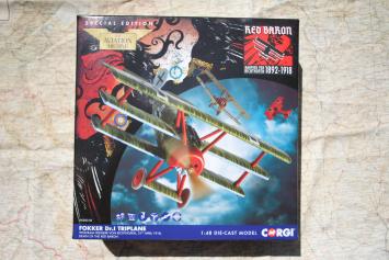 Corgi AA38310 Fokker DR.1 Triplane, Death of the Red Baron - Special Edition