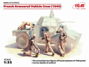 ICM 35615 French Armoured Vehicle Crew 1940