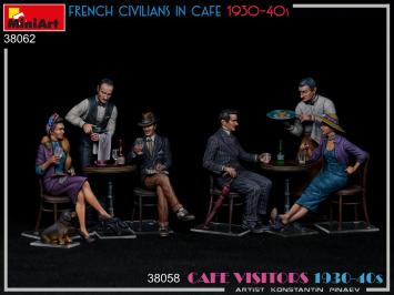 MiniArt 38062 FRENCH CIVILIANS IN CAFE 1930-40'S