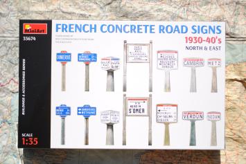 MiniArt 35674 French Concrete Road Signs 1930-40's North & East