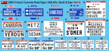 MiniArt 35674 French Concrete Road Signs 1930-40's North & East