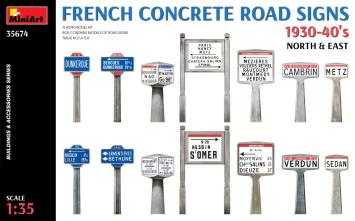 MiniArt 35674 French Concrete Road Signs 1930-40's North & East