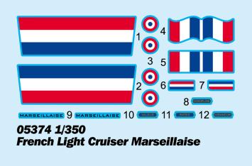 Trumpeter 05374 French Light Cruiser Marseillaise