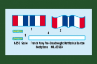 Hobby Boss 86503 French Navy Pre-Dreadnought Battleship Danton