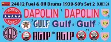 MiniArt 24012 Fuel & Oil Drums 1930-50's Set 2