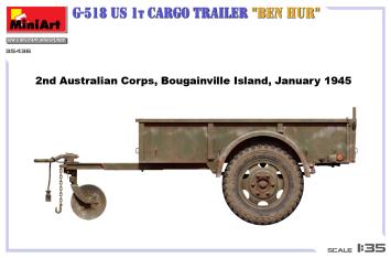 MiniArt 35436 G-518 U.S. 1T Cargo Trailer Ben Hur