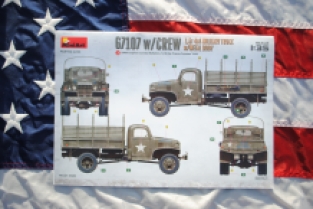 Mini Art 35383 G7107 w/CREW 1,5t 4X4 CARGO TRUCK with METAL BODY