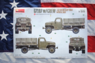 Mini Art 35383 G7107 w/CREW 1,5t 4X4 CARGO TRUCK with METAL BODY