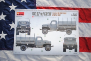 Mini Art 35383 G7107 w/CREW 1,5t 4X4 CARGO TRUCK with METAL BODY