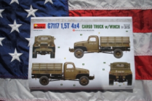 Mini Art 35389 G7117 1,5T 4×4 CARGO TRUCK w/WINCH