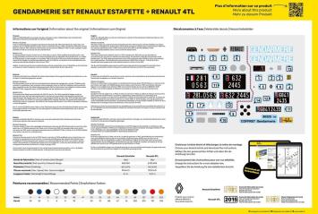 Heller 50325 GENDARMERIE SET RENAULT ESTAFETTE + RENAULT 4TL