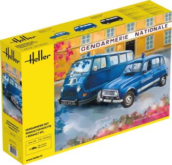 Heller 50325 GENDARMERIE SET RENAULT ESTAFETTE + RENAULT 4TL