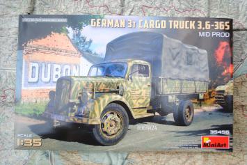 MiniArt 35456 German 3t Cargo Truck 3,6-36S Mid Prod